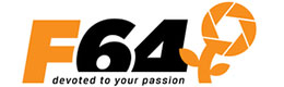 F64 logo cumpara aparate foto, obiective foto, audio video, camere foto si castiga bani online