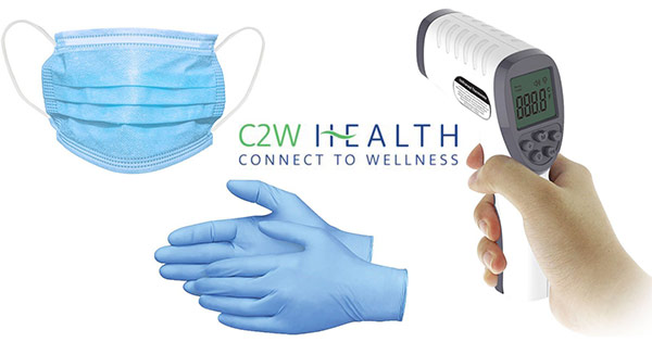 C2W Health cashback - cumpara masti protectie, manusi protectie, termometre infrarosu si castiga bani online